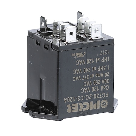 Market Forge Relay, Dpdt, 120V 979079